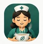 Nourish nurse character holding a bowl